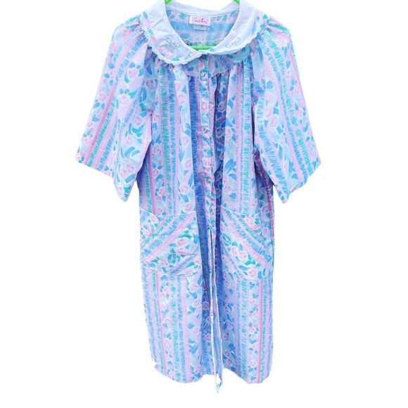 Smart Time size XL made in USA  Union tag snap front robe. - Picture 1 of 5